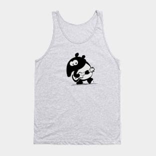 Funny Cute Musical Tapir Little Guitar Ukulele Tank Top